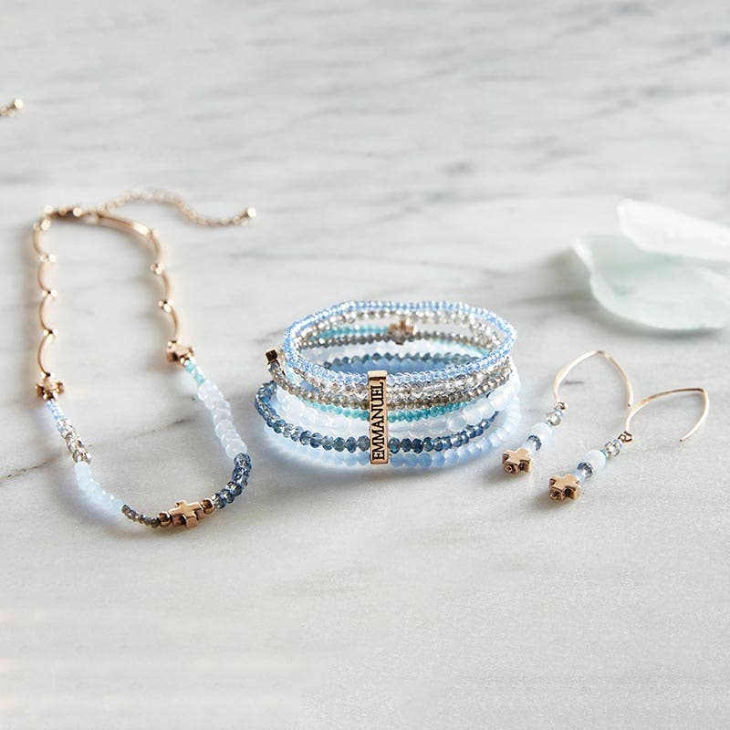 Emmanuel Earrings - Blue