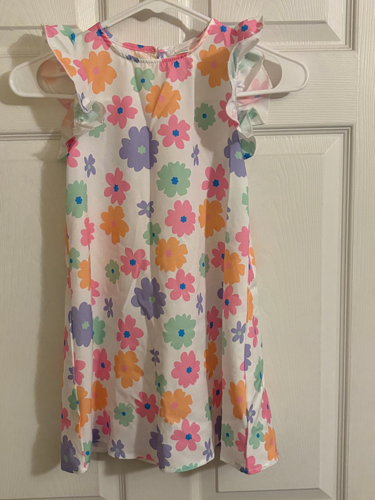 Girls Floral Dress - Size 6y