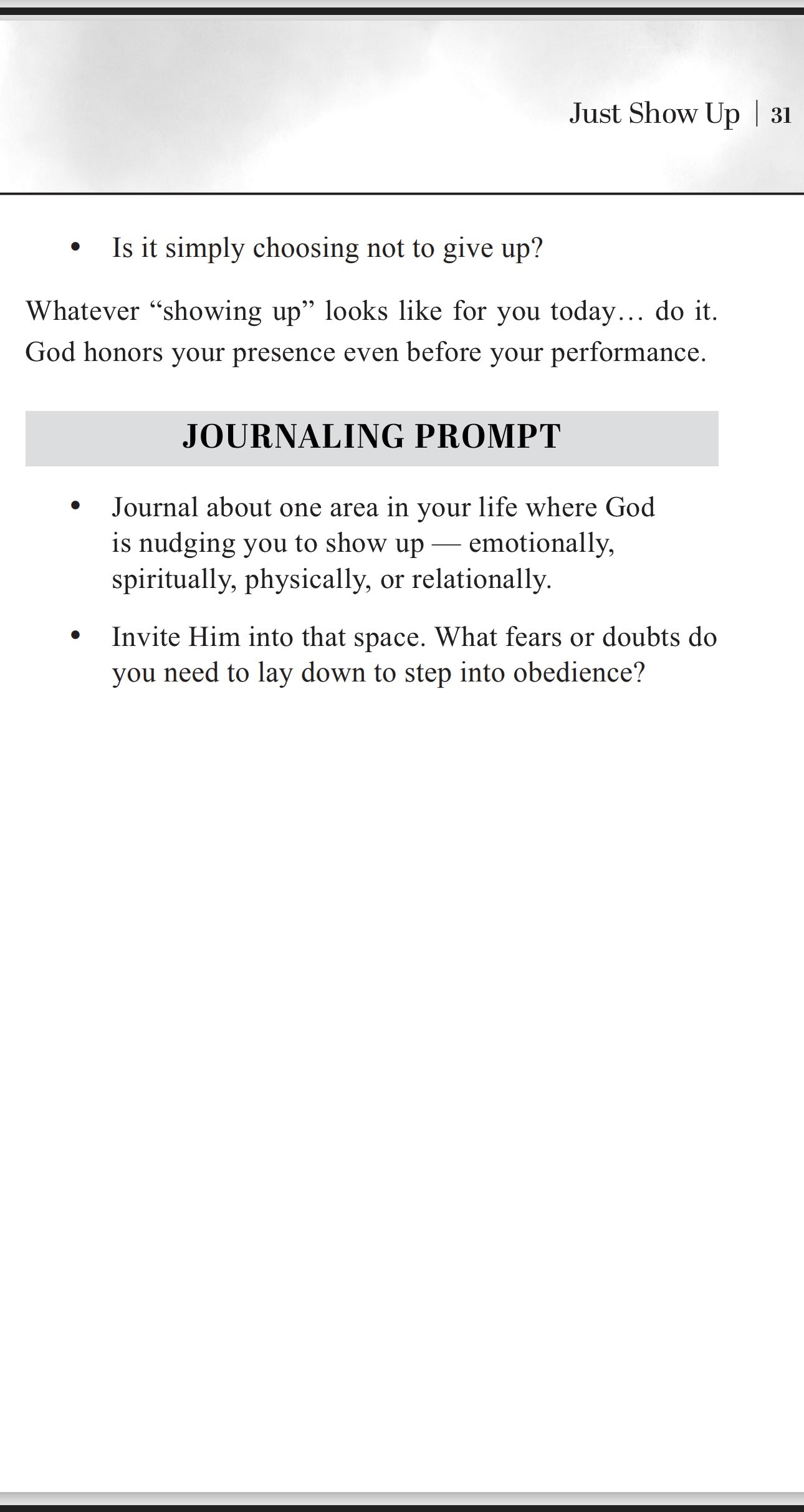 Just Show Up: A Daughter’s Daily Yes to God – Women’s 6-Week Devotional (Special Edition - Signed Copy)