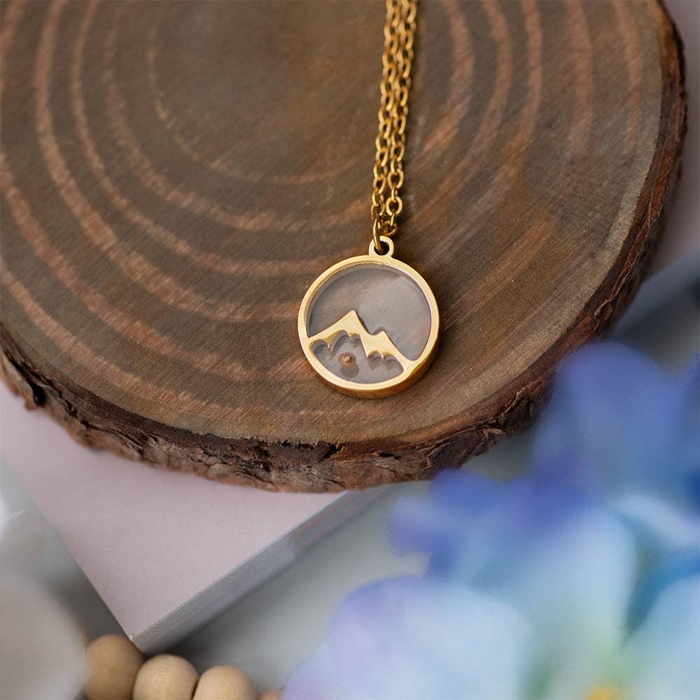 Mustard Seed Mountain Necklace