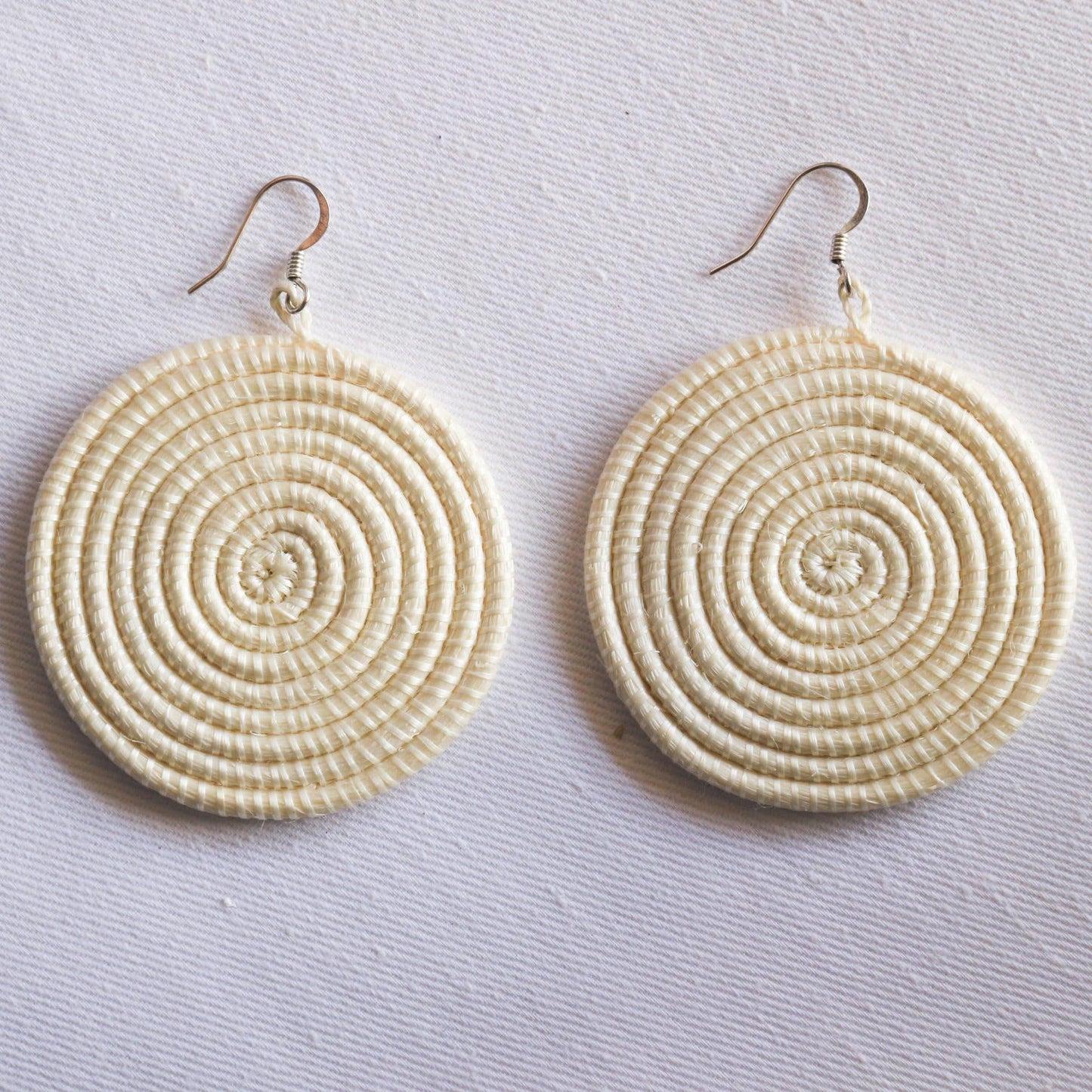 Woven Disc Earrings