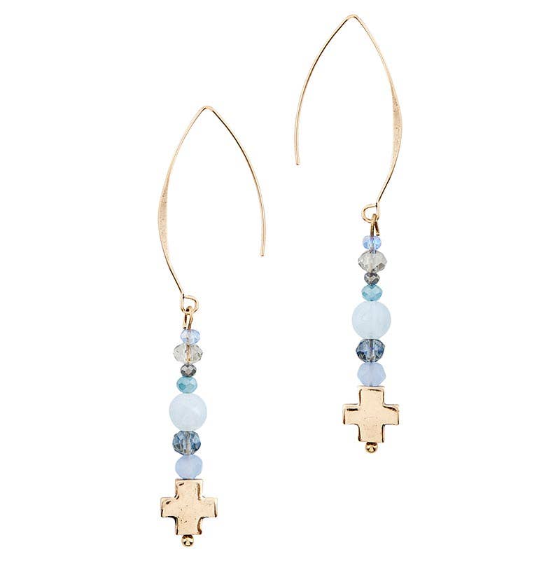 Emmanuel Earrings - Blue