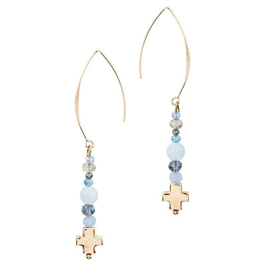 Emmanuel Earrings - Blue