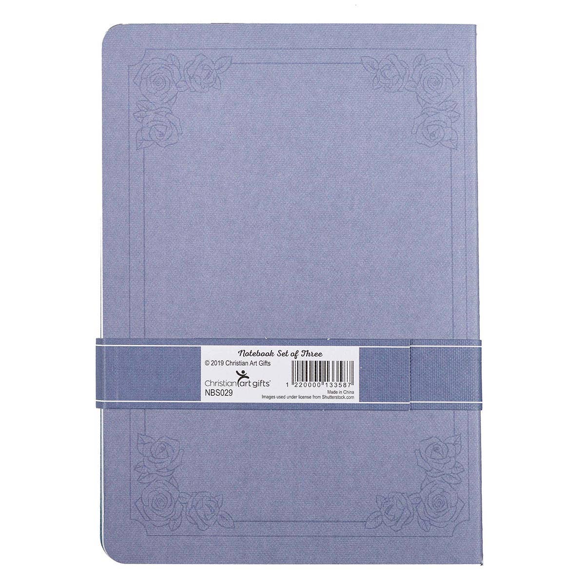 Be Still and Know Purple Floral Medium Notebook Set - Psalm