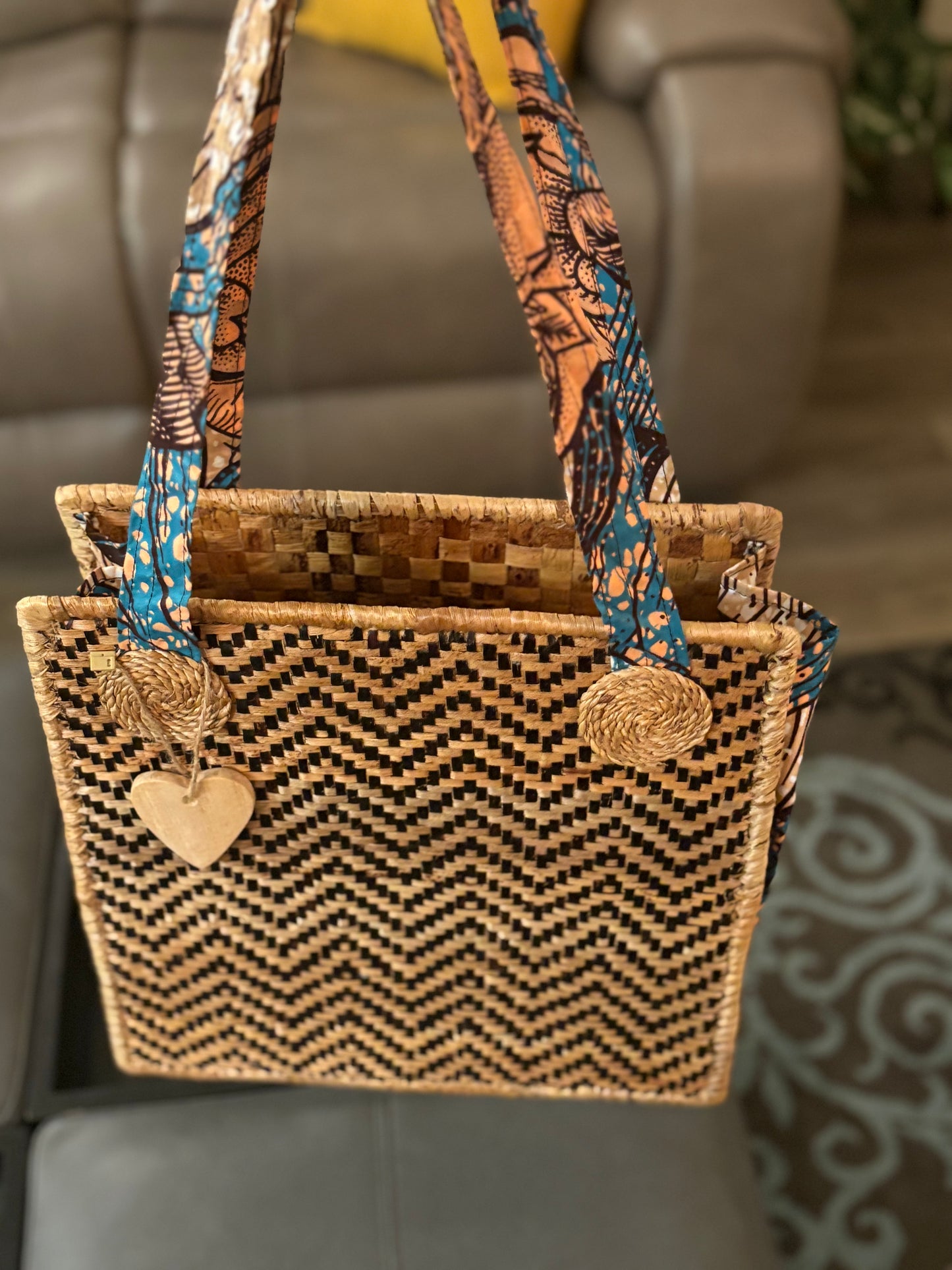 Made In Rwanda Bags Handwoven Banana Tote Bag – Fair Trade from Rwanda | Be Still Boutique ...