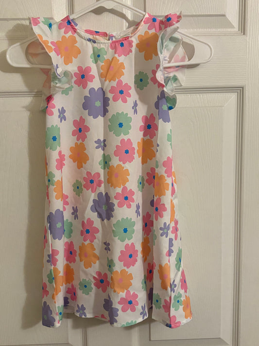 Girls Floral Dress - Size 6y
