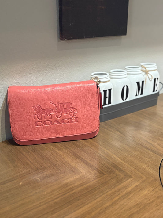 Coach Flap Purse - Pink, Jes Messenger