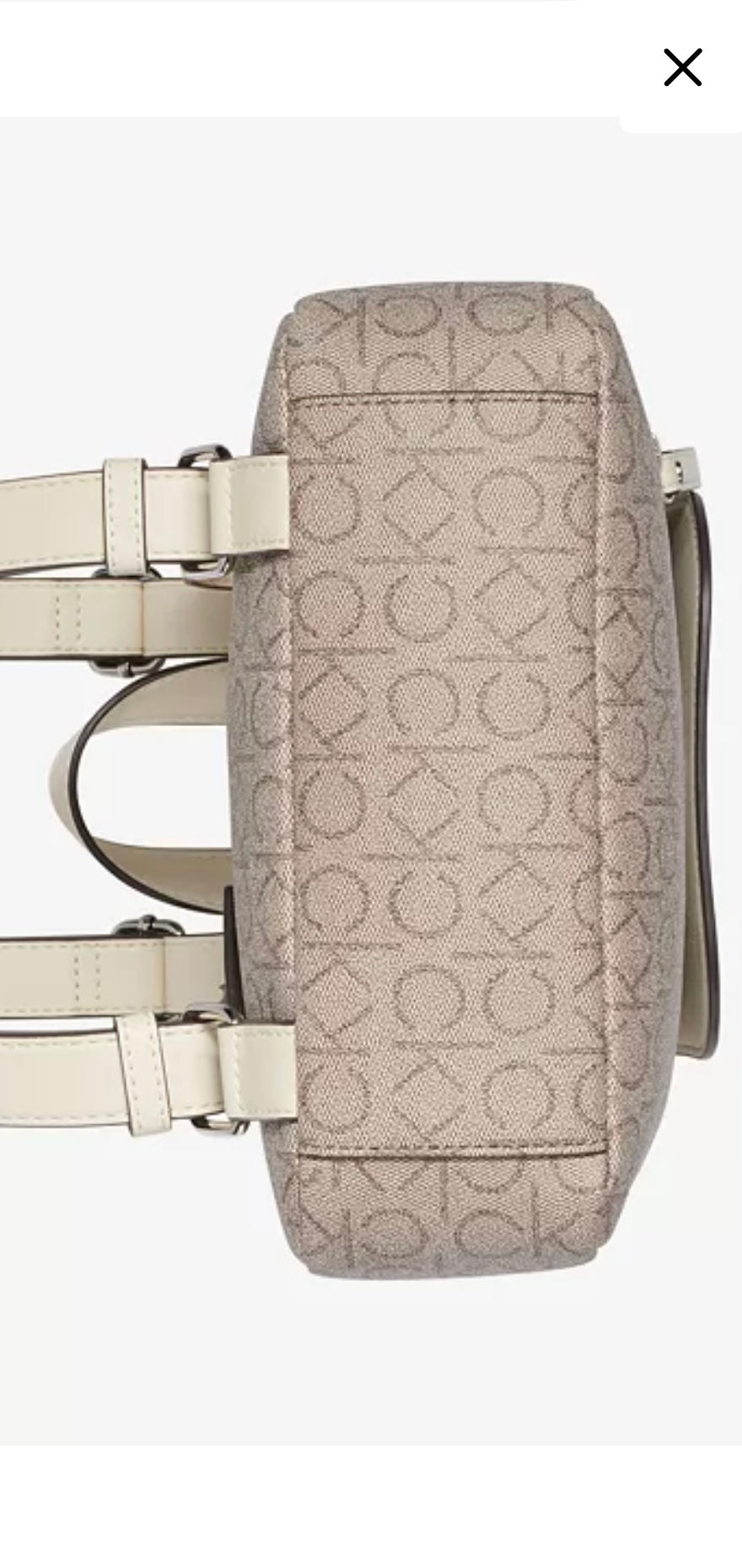 Backpack by Calvin Klein - Almond Taupe/White