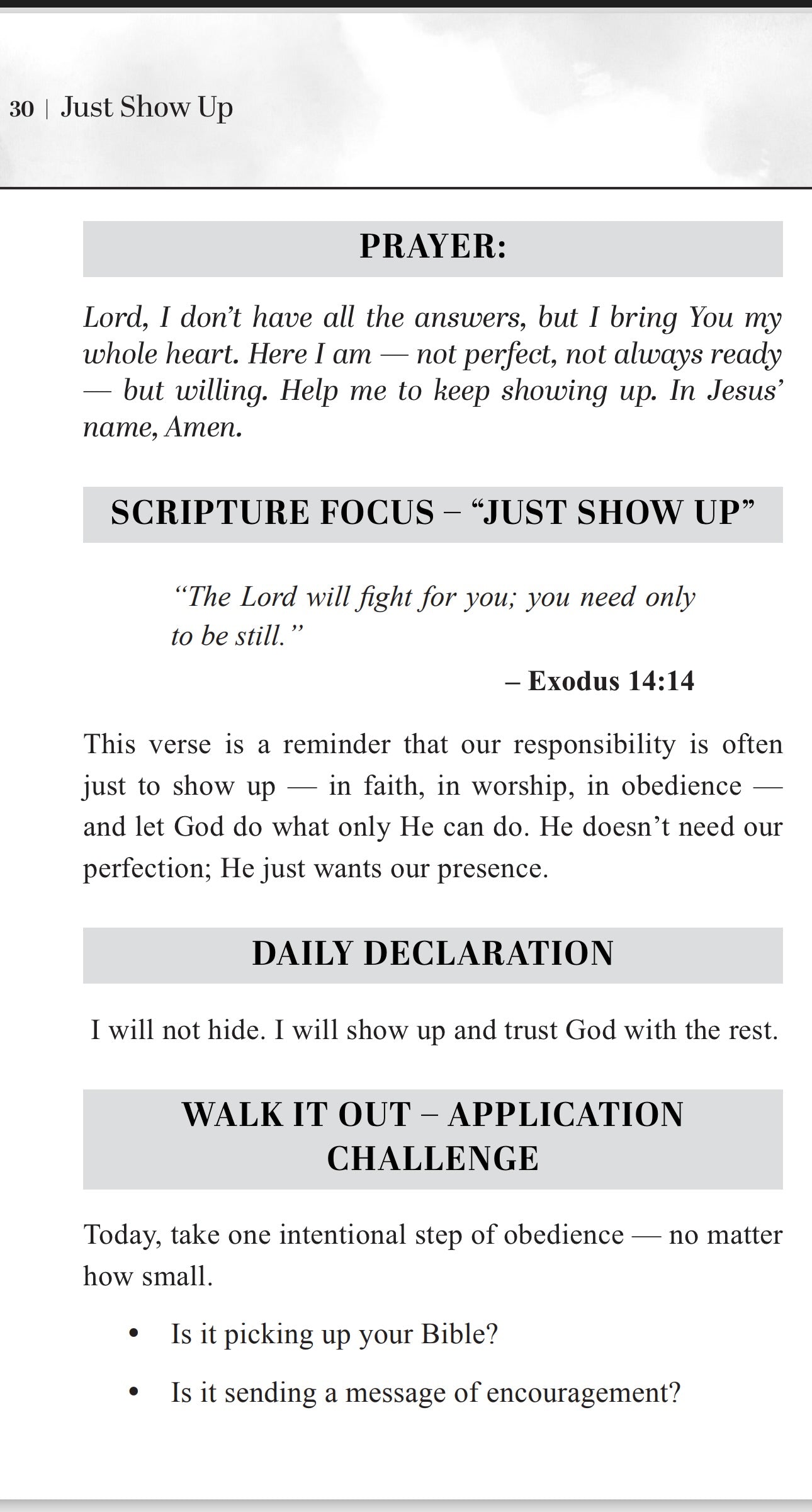 Just Show Up: A Daughter’s Daily Yes to God – Women’s 6-Week Devotional (Special Edition - Signed Copy)