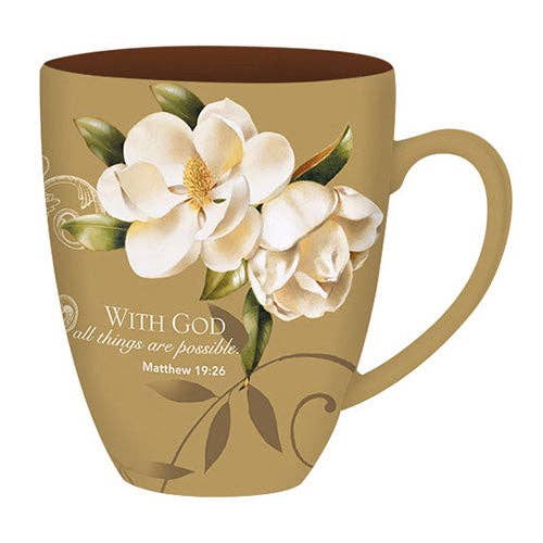 CHMUG04 Grandiflora Magnolia (Matthew 19:26) Coffee Mug
