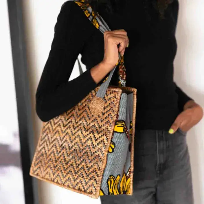Handwoven Banana Tote Bag – Fair Trade from Rwanda | Be Still Boutique