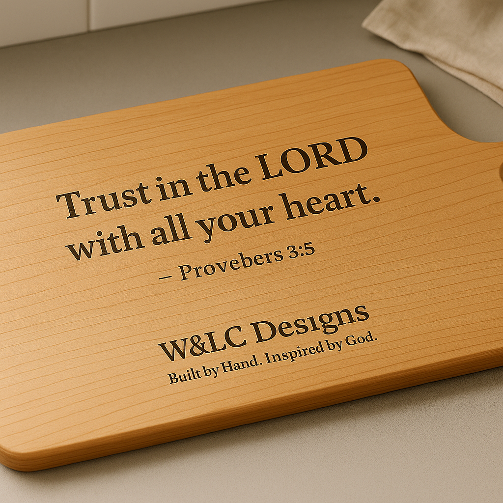 W&LC Word & Wood Collection — Engraved Cutting Board