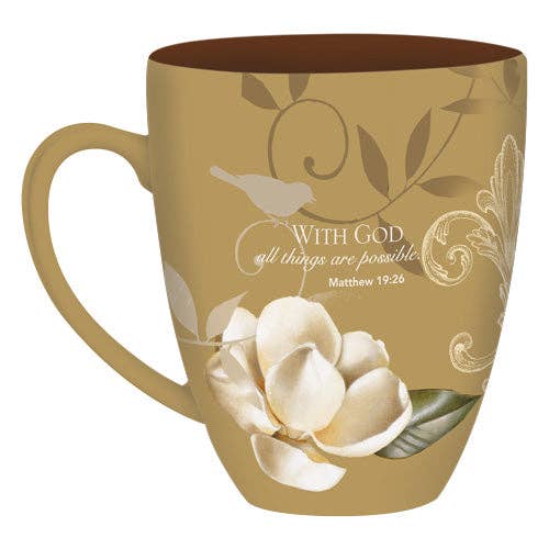 CHMUG04 Grandiflora Magnolia (Matthew 19:26) Coffee Mug