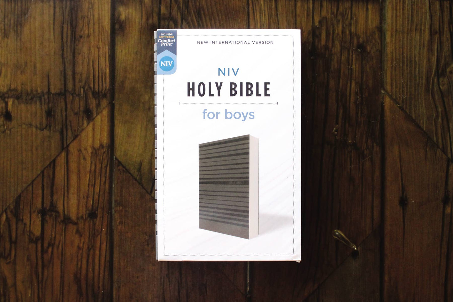 NIV Bible for Boys, Soft Touch Edition, Leathersoft, Gray
