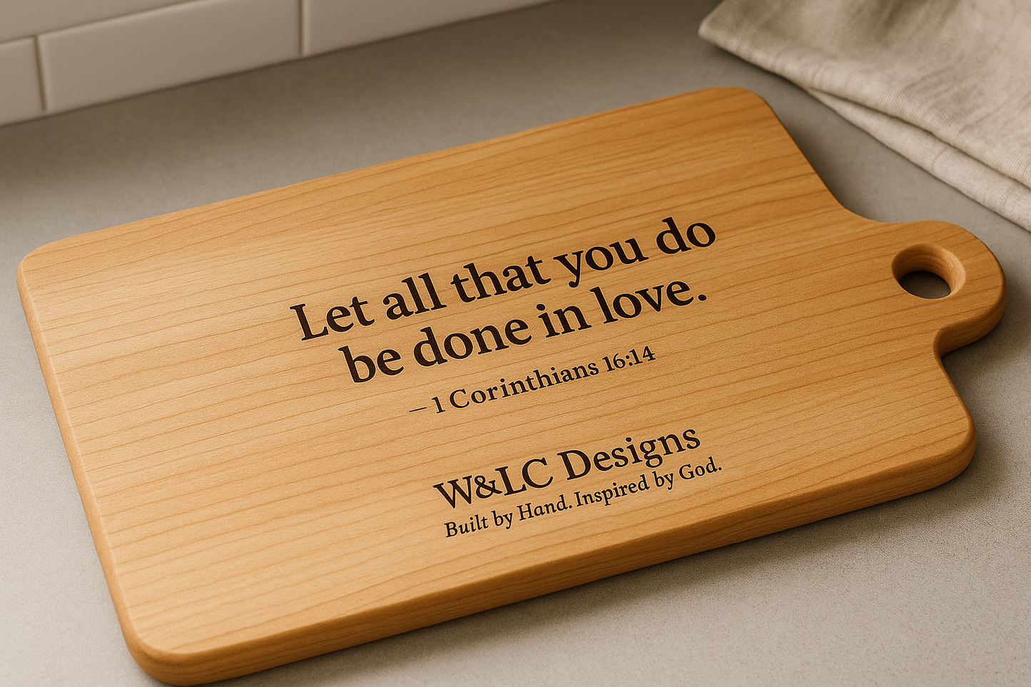 W&LC Word & Wood Collection — Engraved Cutting Board