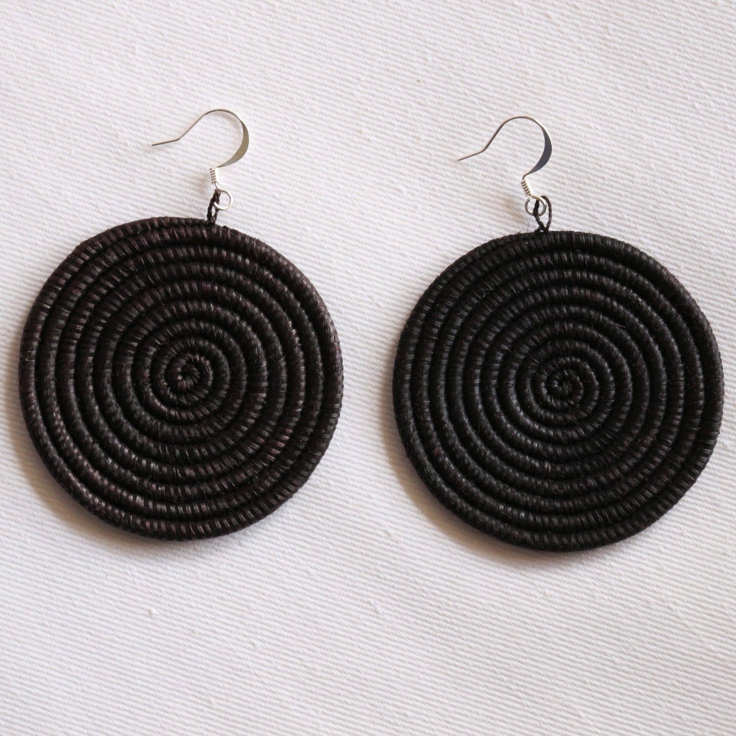 Woven Disc Earrings